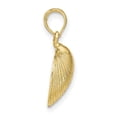 thumbnail image 2 of FJC Finejewelers 10k Yellow Gold Medium Clam Shell Charm, 2 of 6
