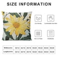 thumbnail image 5 of SHANXI  Summer Pillow Covers ,Watercolor Yellow Daisy Pillows Decorative Throw Pillows,Floral Cushion Covers Decoration for Home Farmhouse Couch Sofa 18x18in, 5 of 5