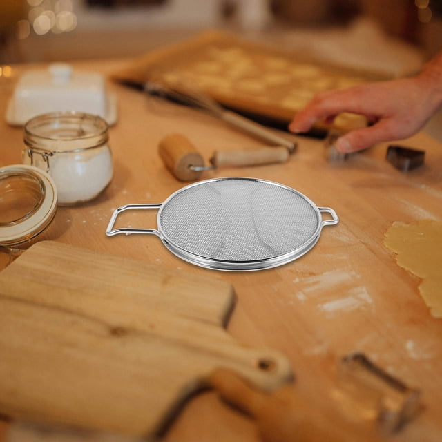 FENGGUIQU Accesorio De Cocina Malla Para Freidora En Acero Inoxidable Para Evitar Salpicaduras De Aceite