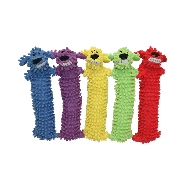 Multipet Loofa Floppy Moppy Plush Dog Toy Squeak 18 Color May Vary Walmart Com