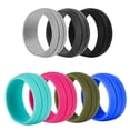 thumbnail image 1 of de Bodas de Silicona para Hombre de 7 Piezas Activo Atlético de Grado Alimenticio, 1 of 8