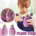 thumbnail image 1 of Hot Toys Jellycat Toys Small Eggplant Plush Doll, Toy Gift, Cartoon , Children's Rag Doll, Children's Gift Pillow, 1 of 4