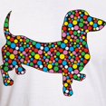 thumbnail image 3 of CafePress - Dachshund Polka Dots Fitted T Shirt - Fitted T-Shirt, Vintage Fit Soft Cotton Tee, 3 of 4