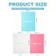 thumbnail image 2 of Uxcell 1 Set Cubierta de cuaderno Discbound, 10 x 7.1" Tamaño B5 Carta Cubierta de planificador de disco para cuaderno Happy Planner Producto de oficina, Blanco/Rosa/Verde, 2 of 6