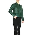 thumbnail image 2 of MICHAEL KORS Women's Waist Leather Jacket (Black, S), 2 of 2
