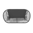 thumbnail image 6 of Linon Tallie Outdoor Loveseat Handwoven Wicker Roping Steel Frame in Black, 6 of 9