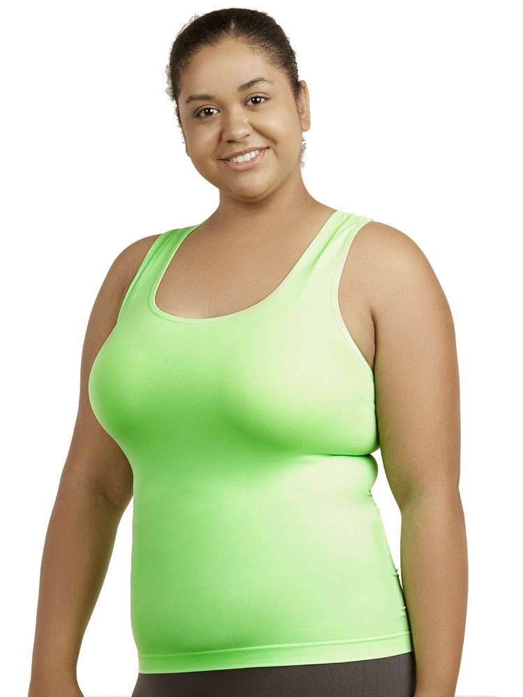 Lime green tank top plus size Clearance