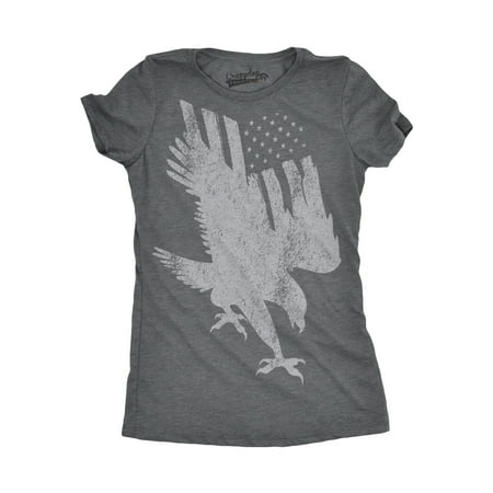 Ladies Eagle - Womens Flag Into Eagle Funny T shirts American Flag Tees Novelty Pride Vintage USA T shirt