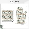 thumbnail image 3 of Honeii Flamingo Palm Trees patten Oven Mitts and Pot Holders Sets, Baker Oven Mitts, Mittens for Kitchen Decor, Baking Lover over Gloves Gifts, 3 of 7