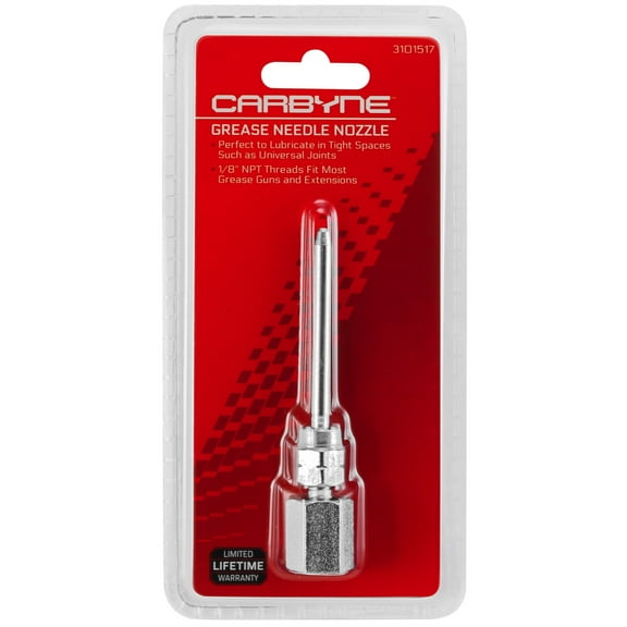CARBYNE Grease Needle Nozzle, 1/8 inch NPT Threads