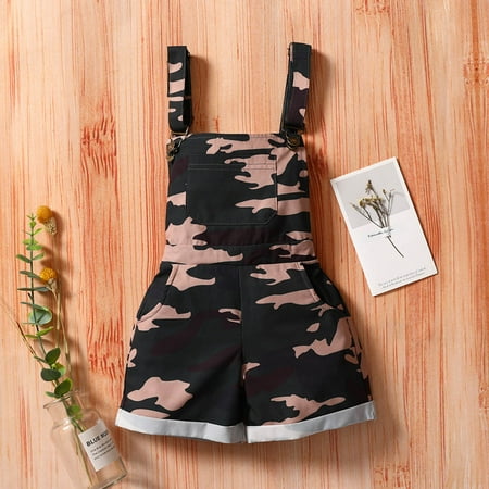 

Simplmasygenix Toddler Shorts Clearance Draft Day Summer New Style Camouflage Sun Flower Print Boys And Girls Strap Shorts
