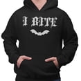 thumbnail image 2 of Bat I Bite Hoodie Sweatshirt Unisex Large Black, 2 of 5