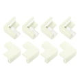 thumbnail image 1 of Protectores de esquina Uxcell, 8 piezas de protectores de esquina para muebles y parachoques de seguridad, cojines de goma espuma suave (Blanco), 1 of 7
