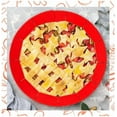 thumbnail image 4 of Adjustable Pie Crust Shield Silicone Pie Protectors Adjustable Bake Crust Protector Pie Crust Protector Cover Kitchen Tool for Baking Pie Pizza, Fit 8-11.4 Inch Pies (Blue, 2PCS), 4 of 7