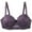 Purple, variant on Women’s Push up Lace Bra Comfort Underwire Adjustable Straps Support Breathable Bras Silver 95C