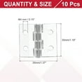 thumbnail image 2 of Uxcell Small Acrylic Hinges Plastic Clear Hinge with Stainless Steel Shaft for Aquarium Lid Crafts 35 x 30 mm, 2 of 7