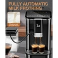 thumbnail image 2 of Espresso Machine Automatic Coffee Maker with Built-In Grinder & Milk Frother, 20 Bar Pressure, 1.5L Water Tank, Self-Cleaning, 6 One-Touch Recipes (Black & Silver), 2 of 7