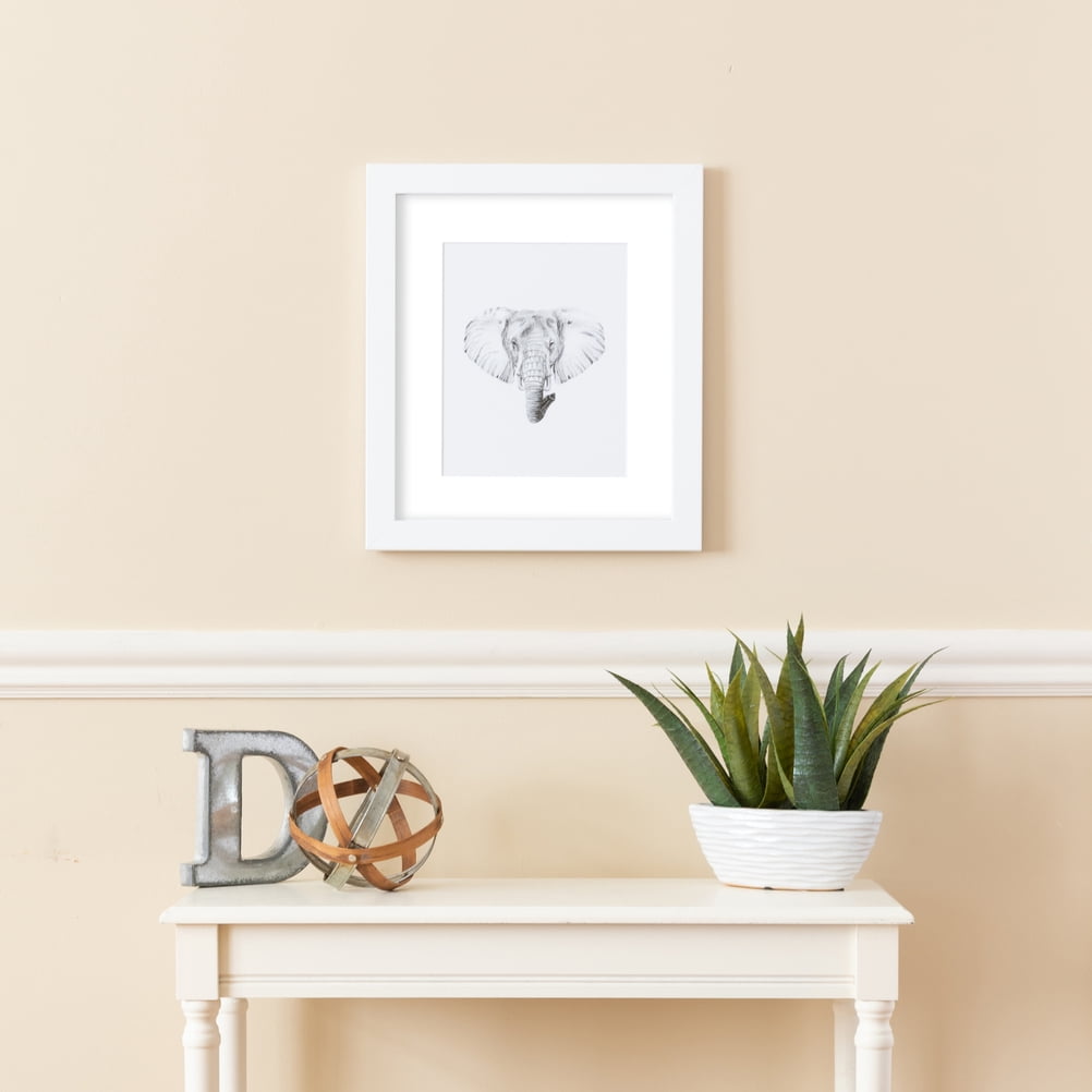 ArtToFrames 22x28 Matted Picture Frame with 18x24 Single Mat Photo Opening Framed in 1.25 Satin White Frame and 2 Crisp Mat (FWM-3966-22x28)