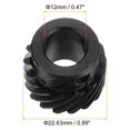 thumbnail image 3 of Unique Bargains Helical Gear 12mm Aperture 16T 1 Mod Hardened Steel Motor Gear, Right Direction, 3 of 5