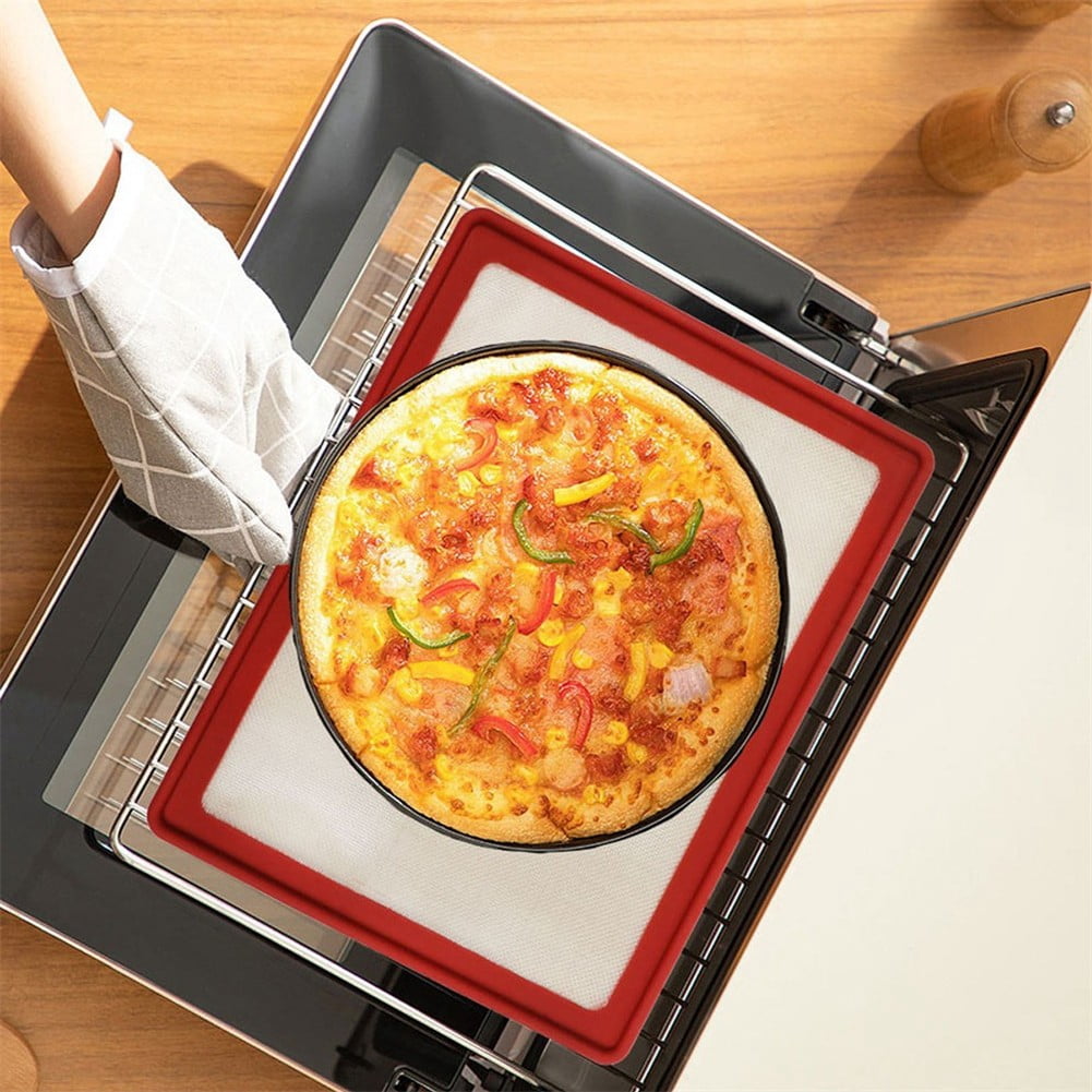 Metal Frame Silicone Mat Non-Stick Oven Sheet Liner Kitchen Baking Tray 42X32Cm