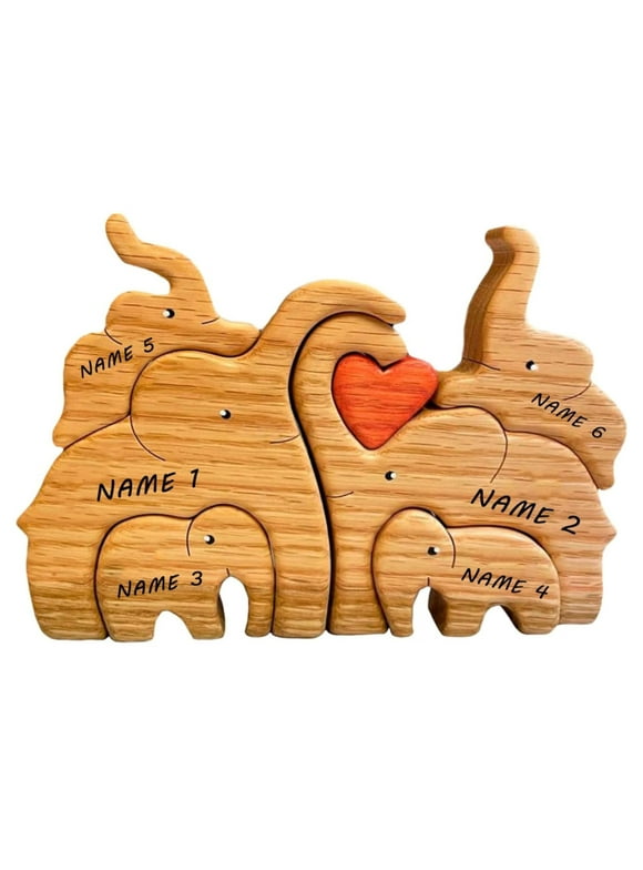 Clearance Sale- Custom Wooden Bear Family Figurine With Names Personalized Cuddling Animals Name Hand Carved Couple Animal In Love For Family Keepsake Gifts