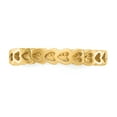 thumbnail image 5 of Finest Gold 14K Yellow Gold Polished Hearts Ring - Size 6, 5 of 5