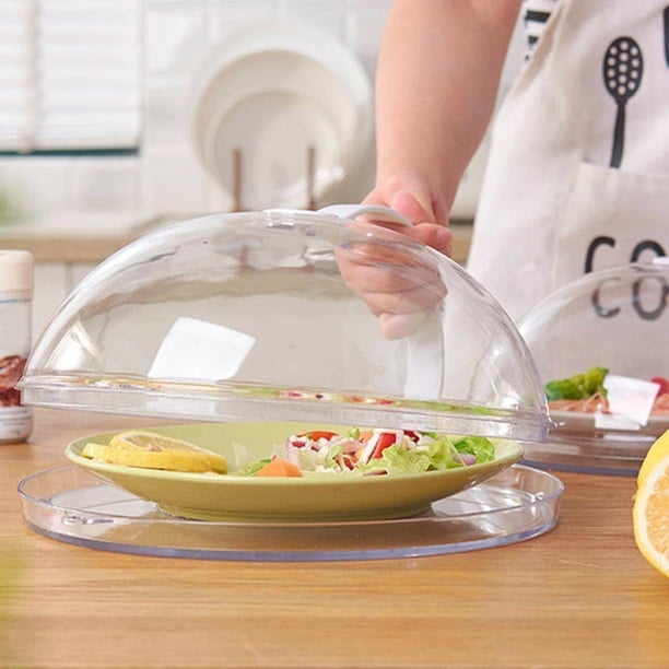 Cubierta de microondas funciones Tapa protectora de salpicaduras de alimentos con orificios de ventilación de Cubierta de licencia de - con bandeja perfecl cubierta de microondas