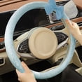 thumbnail image 6 of 15 Inches Cute Bow Steering Wheel Protective Cover Vintage Lace Car Steering Wheel Cover for Women Car Interior Decor Accessories, Blue, 6 of 14