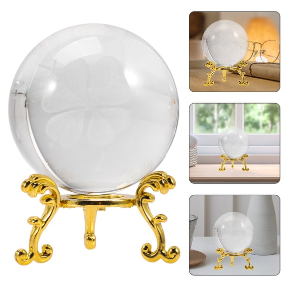 FRCOLOR Sphere Crystal Ball Decoration Table Decoration Home Decoration Office 6x6cm