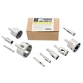 thumbnail image 2 of 10pc Diamond Coated Hole Saw Set for Glass and Stone, 80 Grit, 2 of 8