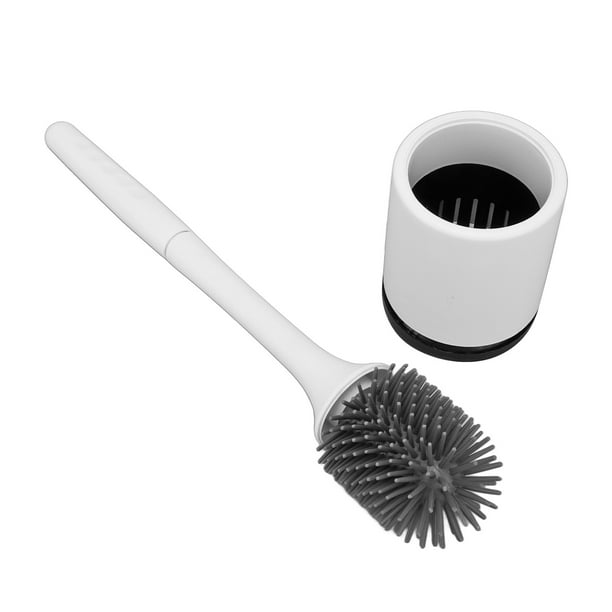 Universal - Brosse toilette silicone avec couvercle brosse souple