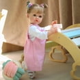 thumbnail image 1 of 55cm Adorable Doll 3D Skin Soft Silicone Baby Doll Juegos de imaginación para niños pequeños, 1 of 8