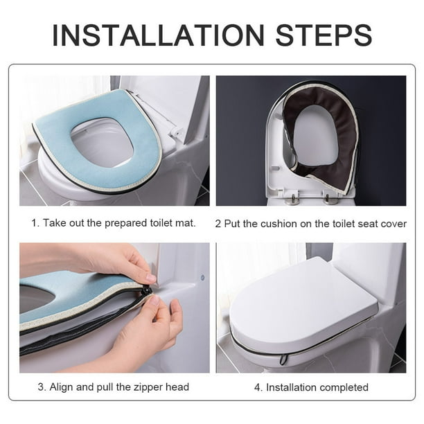 2 simple handle toilet cushions comfortable coordinate sleeve zipper toilet cushions