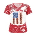 thumbnail image 5 of Midsumdr 4th of July T-Shirt Women American Flag Shirts Short Sleeve USA Independence Day Patriotic Tee Tops, 5 of 5