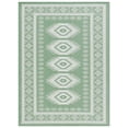 thumbnail image 2 of SAFAVIEH Machine Washable Rug Indoor/Outdoor Bermuda Collection - Bermuda Fredrick Geometric Indoor/Outdoor Area Rug, Green/Ivory, 5'3" x 7'6", 2 of 13