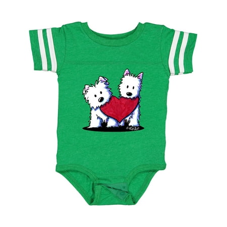 

Inktastic Valentine Westie Duo Gift Baby Boy or Baby Girl Bodysuit