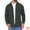 Dark Gray, variant on Long Sleeve Button Solid Color Casual Work Jacket XL Gray Khaki