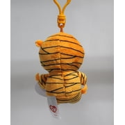 Ty Beanie Boos (Plastic Key Clip) - Mask the Orange Mummy – Glitter Eyes - Stuffed Animal