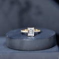 thumbnail image 6 of Rosec Jewels Certified Lab Grown Diamond Emerald Cut Engagement Ring - 2 Carat - EF-VS Quality Diamond Ring with Hidden Halo, 10K Yellow Gold, US 12.00, 6 of 8