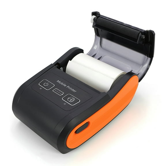 Label printer,203dpi Mobile Printer With Bt Usb Mobile Printer Store With 2 Restaurant Retail 58mm Thermal Receipt Printer Thermal Paper Roll Label Printer 2 Inch