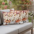 thumbnail image 3 of Outdoor Pillow Covers 20x12 Set of 2, Fall White Pumpkin Waterproof Patio Throw Pillow Covers for Couch Sofa Chair, Thanksgiving Orange Floral Leaves Decorative Pillowcases for Throw Pillows, 3 of 9
