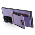 thumbnail image 2 of Compatible with Samsung Galaxy Note 20 Flip Wallet Phone Case with Card Holder Elastic,Magnetic Back Flip Kickstand Cover Premium PU Leather Business Classic Style Shockproof Case,Purple, 2 of 8
