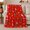 Snowman Icons, variant on Cheerful Christmas Snowman Tree Icons Festive Holiday Red, Festive Holiday Scene, Warm Flannel Blanket for Living Room and Reading Nook, Art Lovers Christmas Gift, Festive Home Decor