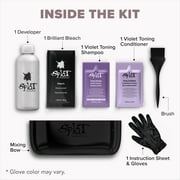 Splat Brilliant Bleach Kit with High-Lift Hair Bleach, Purple Shampoo, and Conditioner
