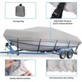 thumbnail image 4 of Funda para barco Mancro Bass, 16-18,5 pies, impermeable, casco en V, gris, 4 of 9