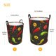 thumbnail image 3 of Fotbe Chili2 Cesto de Ropa con Asas, Cesto Impermeable de Gran Capacidad, Bolsa de Lavado para Dormitorio, Cesto de Ropa con Ruedas y Asas-Small, 3 of 6