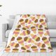 thumbnail image 1 of Balery Cute Ice Cream Manta de Felpa Suave y Acogedora – Cobija de Franela Aterciopelada para Cama, Lavable y Cálida para Sofá, Mascotas, Transpirable-40"x30", 1 of 7
