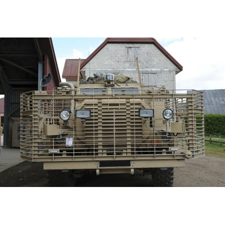 A Mastiff 6x6 armored patrol vehicle of the British Army Canvas Art - Andrew ChittockStocktrek Images (17 x 12)