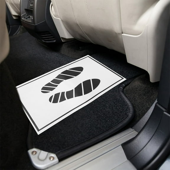 Masteelf 35pcs Waterproof Car Paper Floor Mats Disposable Floor Mats For Cars Temporary Car Floor Covers Car Carpet Protector For Automotive Vehicle Car Shops Buses