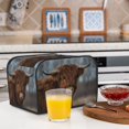 thumbnail image 6 of Lsque Yak Print 4 Slice Toaster Cover , Kitchen Appliance Dustproof Protector , Toaster Protector Dustproof Kitchen Appliance Cover, 6 of 7